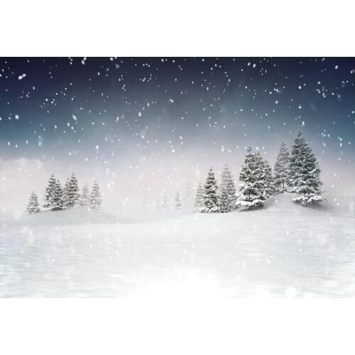 Winter Theme Decor Backdrop Forest Snow Scene Background Newborns Photography Xmas Family Party Decoration Photo Booth Props