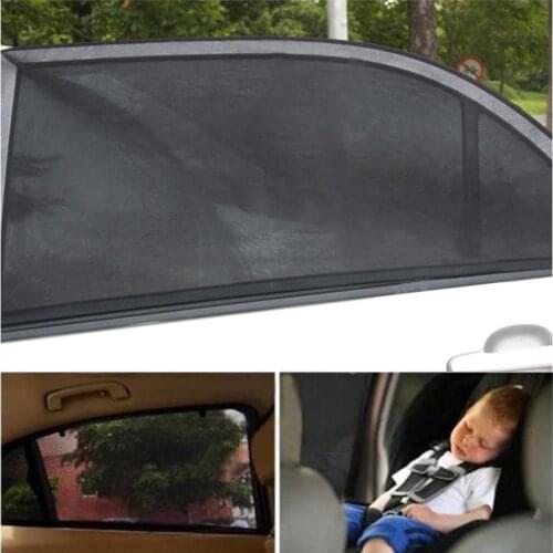 1*pair Front/Rear Window Car Sun Shade Cover Rear Side Window Kids Baby Max UV Protection Block Mesh