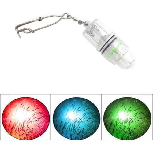 1Pcs Deep Drop Underwater Lamp Fish Lure Light Green Blue Red Colorful Color Fishing Lamp Underwater fish light Fishing Tool b