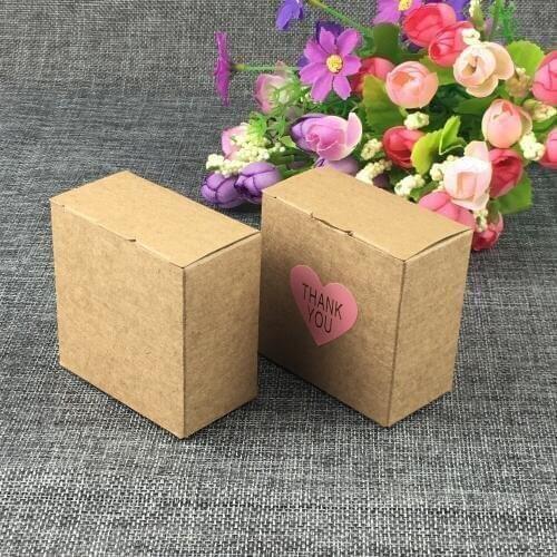 30pcs/lot Kraft gift packaging cardboard paper box, natural handmade soap kraft craft box,kraft carton paper box