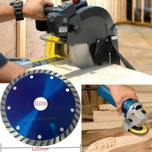 5 Inch 125mm Turbo Diamond Blade Disc For Cutting Marble Tile Brick Bore 22.23mm Saw Blade Wheel Angle Grinder Tools Accessories