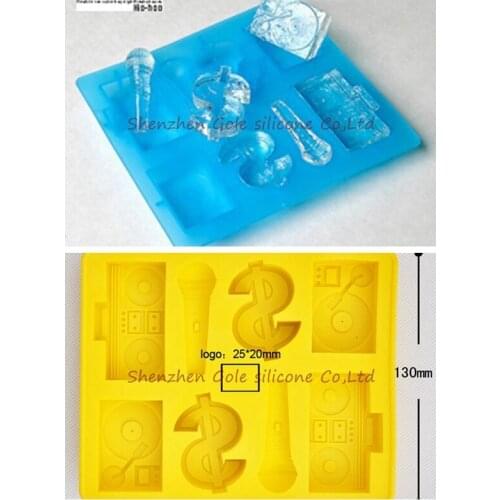 50pcs/lot Luo Hasi hip-hop style ice lattice - Creative ice mold silicone ice box hot summer dollars