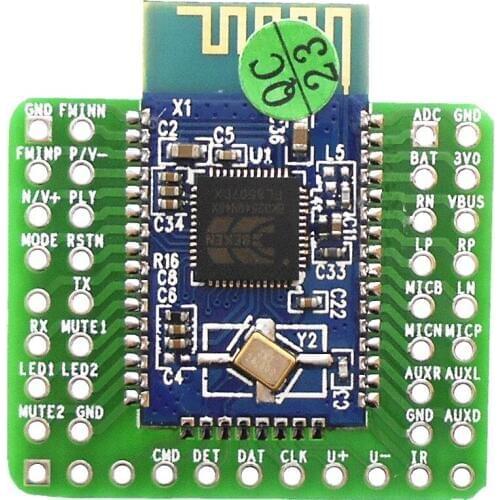 BK3254 Bluetooth V4.1 stereo BK3254 module FM / TF English AT renamed password U disk infrared welding adapter board