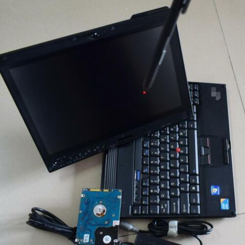Used computer auto diagnostic laptop thinkpad x201 tablet i7 4g touch screen second hand with battery for mb c4 c5 for bmw icom