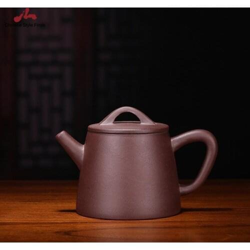 Handmade Yixing Teapot 250cc Purple Clay Zisha Pot Gaoshipiao Tea Pot