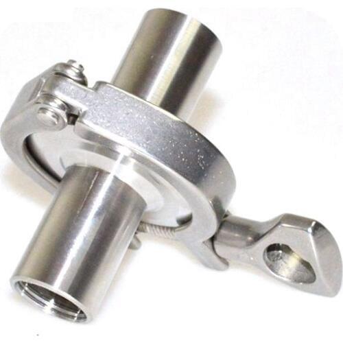 DN32 Sanitary Female Threaded Ferrule Pipe Fittings+Tri Clamp+PTFE SS304 ss316