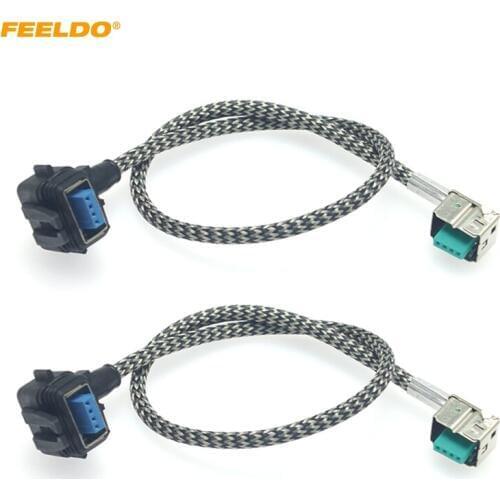 FEELDO 2pcs Car HID Xenon Bulb Ballast High Voltage Wire Harness for D1S D1 D3 D3S Xenon Headlight Relay Cable Adapter #HQ5988