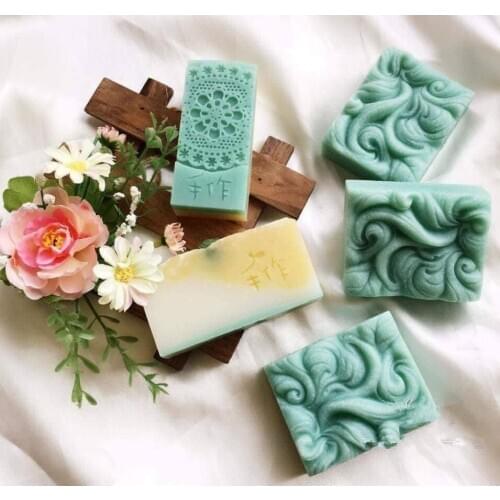 Ocean Wave Soap Mold Sea Wave Soap Making Molds Silicone Cake Baking Pan Pudding Mousse Mould Handmade Cold Process Soap Making