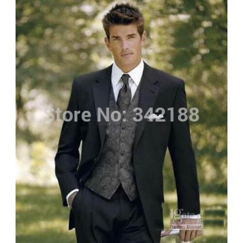 Hot Recommend Mens Wedding Dress/Prom Clothing Groom Tuxedos/best men suits/Men Wedding Suits(clothes+pants+tie+waistcoat) A 1