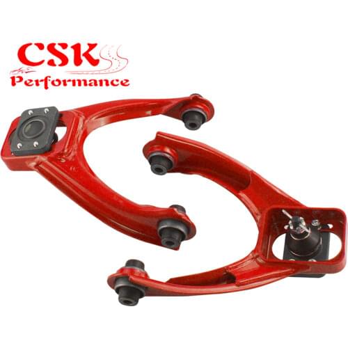 For 96-00 Honda Civic Adjustable Ball Front Upper Control Arm Camber Kit Red