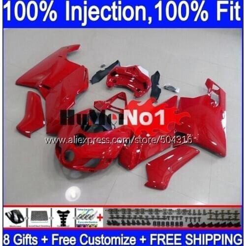 Injection Body For DUCATI 749S 999S 749 999 S R Bodywork 121MC.89 749-999 03 04 749R 999R 2003 2004 OEM Fairing kit Factory Red