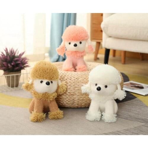 25cm Cute Sitting Poodle/Pomeranian Plush Toy Dog Soft Stuffed Cartoon Animal Doll Home Decor Baby Appease Girls Birthday Gifts