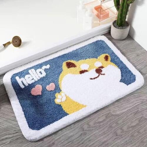 Lovely Cartoons Kitchen Bedroom Entrance Doormat Home Hallway Floor Decoration Living Room Carpet Wood Grain Anti-Slip Rug