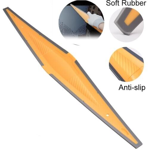 EHDIS Soft Rubber Car Cleaning Tool Window Film Tinting Squeegee Carbon Fiber Stickers Vinyl Car Wrap Scraper Glass Water Wiper