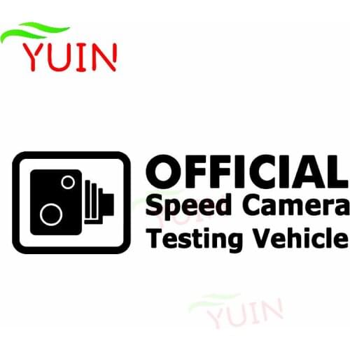 Official Speed Camera Test Car Car Sticker Body Decoration Personality PVC Waterproof Sunscreen Decal Can Be Customized Color