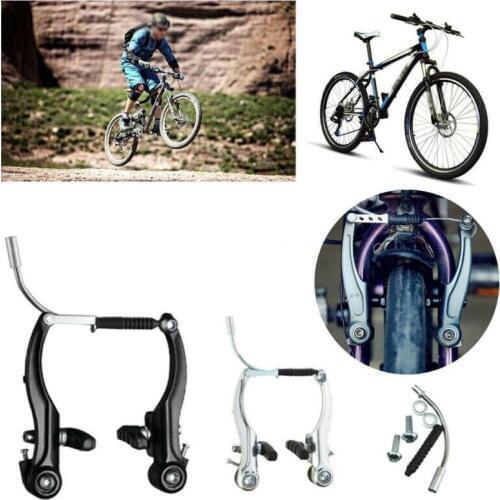 Wholesale Aluminum Alloy V Brake Bicycle Cycling Curved Rods Bike Brakes Full Set N66
