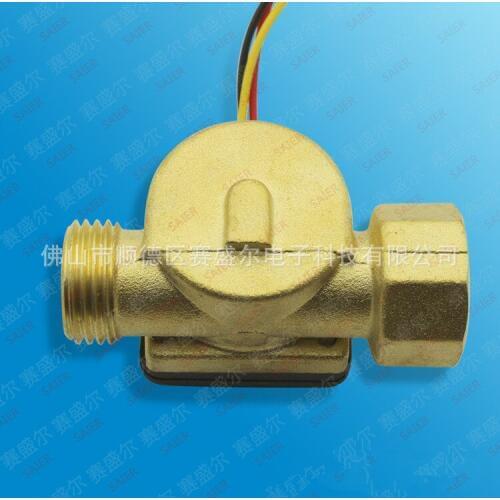 Flow Meter Switch Control Counter Indicator Hall Flow level sensor Flowmeter Water Heater DN15 G1/2'' Brass