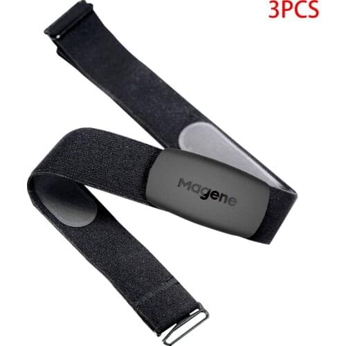 3pcs Heartrate Strap Bluetooth Fitness Heart Rate Strap Adjustable Waterproof Belt Cycling Running Supplies
