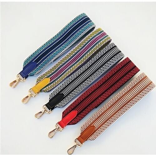 Fashion O Bag Handle Bag Strap For Women Removable Diy Shoulder Rainbow Handbag Accessories Messenger Bag Strap Obag