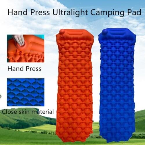 Self Inflating Mat Outdoor Tent Sleeping Pad Hiking Pillow Air Mattress Hiking Camping Pad Super Light Durable Super Light Hot