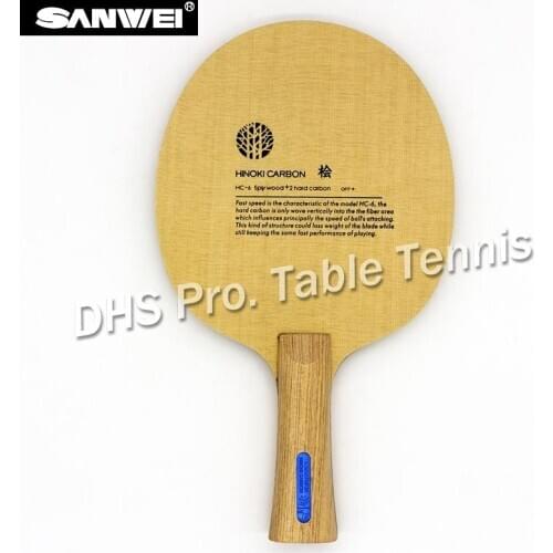 SANWEI HC6S Hinoki Carbon Table Tennis Blade/ ping pong blade/ table tennis bat