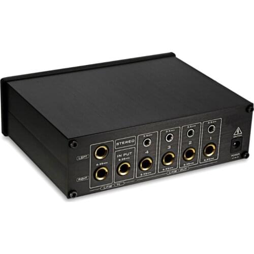 HA800 Ultra-Compact 8 Channels Mini -Audio Stereo Headset Headphone Amplifier with Power Adapter