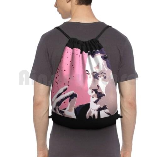 Reservoir Dogs-Mr. Pink Backpack Drawstring Bag Riding Climbing Gym Bag Reservoir Dogs Tarantino Steve Buscemi Mr Pink