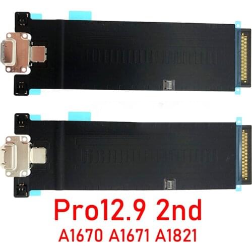 Charging Dock Connector Port Flex Cable For iPad Pro 12.9 Pro12.9 2nd A1670 A1671 A1821 USB Data Charger Ribbon Plug Repair Part