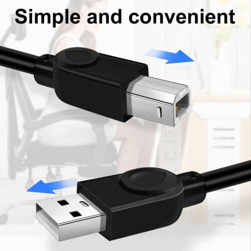 1.5/3/5/10M Universal USB 2.0 Printer Cable Scanner Cord High Speed Data Transfer Scanner Printer Cable Sync Data Charger Cable