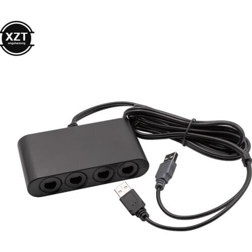 1PCS Hot Sale Controller Gamepad Converter Adapter 4 GameCube Controller Ports Game Accessories For Nintendo Switch GameCube