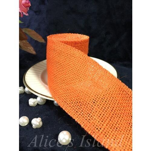 2meter Natura Jute Burlap Hessian Ribbon Trims Tape roll vintage rustic wedding decoration mariage wedding cake topper