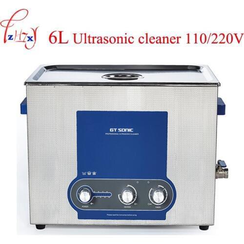 6L ultrasonic cleaning machine glasses jewelry watch cleaner Ultrasonic cleaner 110/220V 50-60Hz GT SONIC-P6