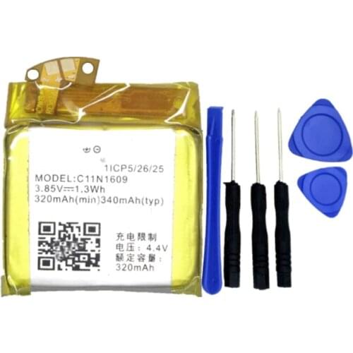 For C11N1609 battery 320mAh Battery for ASUS ZenWatch 3 (WI503Q) Smartwatch