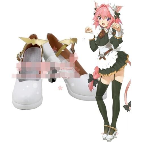 Anime Cosplay Fate/Apocrypha FGO Astolfo Maid Shoe Lolita Shoes A