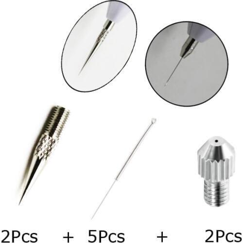 Free Shipping 1 Set 14 Pcs Micro Removal Pen Mole Freckle Spot Needles Sweep Spot Mole Plasma Point Tattoo Machine Needles