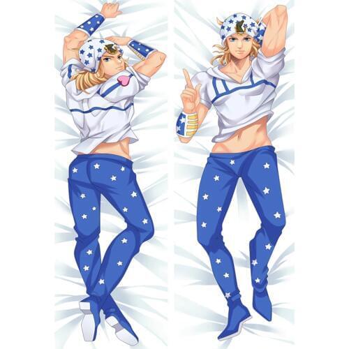 Anime JK JoJos Bizarre Adventure Johnny Joestar Male Dakimakura Body Pillowcase jojo Hug Pillow Cover Case
