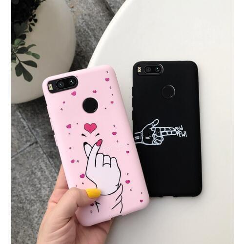 For Xiaomi MiA1 Mi A1 Case Soft Silicone Phone Cover For Xiaomi Mi 5x A1 Mi5x Lovely Candy Color Painted Case on Xioami Mi 5X A1