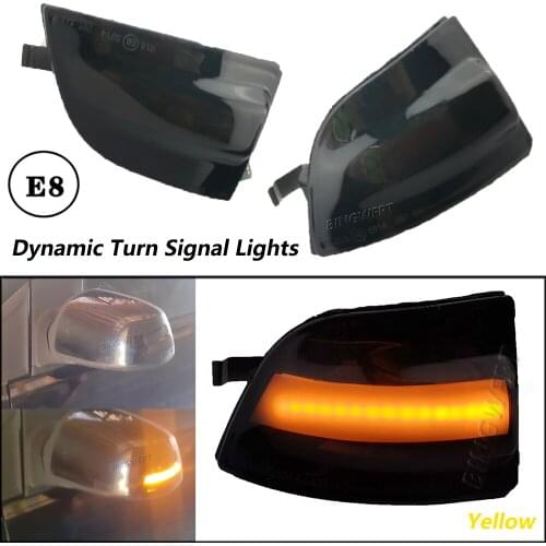 Dynamic Turn Signal Light Car Rear View Mirror LED Indicator Blinker For FORD Focus 2 MK2 2004 - 2008 C-MAX