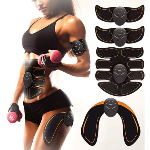 Dropshipping EMS Wireless Muscle Stimulator Abdominal Toning Belt Muscle Toner Body Muscle Fitness Trainer With Retail Box
