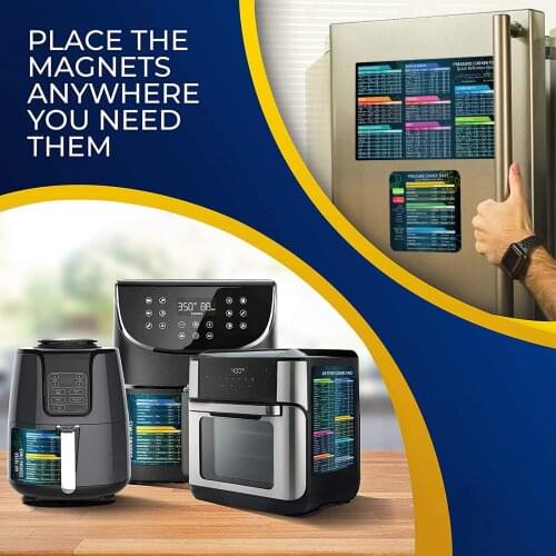 Air Fryer Cooking Time Chart Magnetic Cheat Sheet Magnet Set