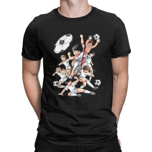 Men Captain Tsubasa Newteam T-Shirt Fashion O-neck Short Sleeve Shirt Men Cotton Tees Streetwear