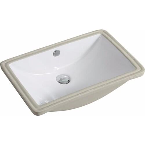 Ceramic under mounted rectangular basin Hot sale under counter bathroom sink