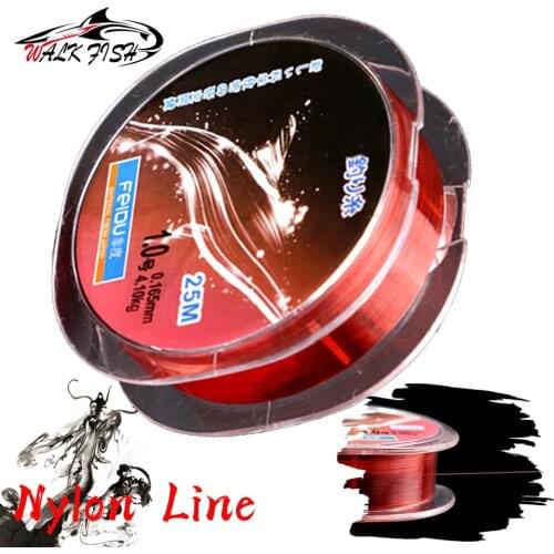 WALK FISH 25M Nylon Fishing Line Super Strong Fishing Line Wear-Resistant Nylon Fishing Line Monofilament Fishing Line