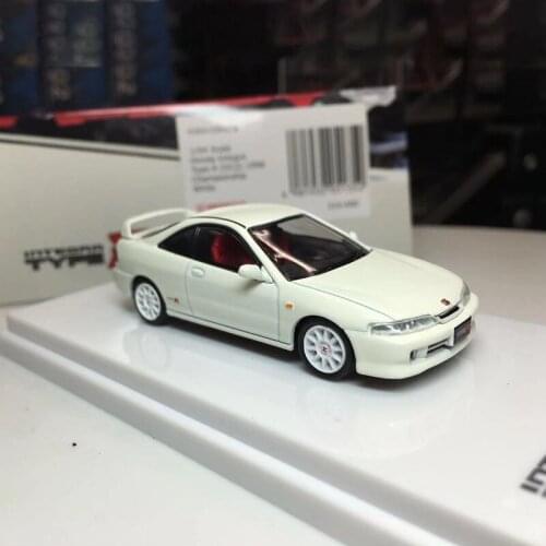 Diecast 1/64 Scale Honda DC2 Type R Alloy Car Model Metal Collection Decoration Souvenir Ornament Display Vehicle Toys Gift