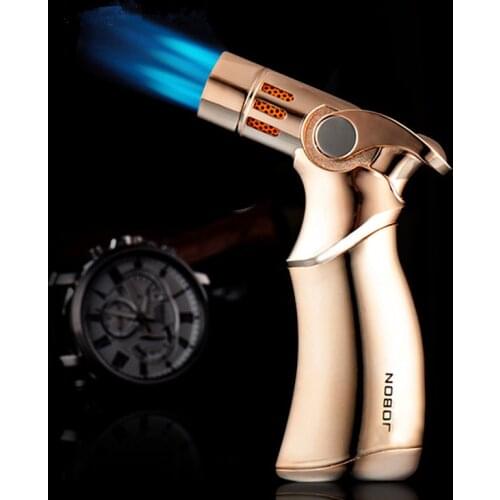 Jobons Powerful Wham Four Torch Lighter Jets Turbo Grill Butane Gas Lighter Windproof Cigar Gadget for The Man