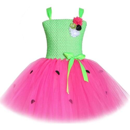 Sweet Strawberry Dress Girl Toddler Princess Dresses Watermelon Cute Costume for Girls Kids Birthday Party Tutus Clothes 1-12Y
