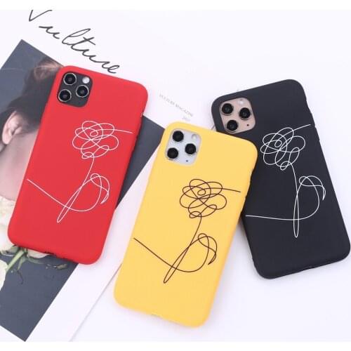 You Never Walk Alone Love Yourself Phone Cover For iPhone 12 11 Pro Max X XS XR Max 7 8 7Plus 8Plus 6S SE Soft Silicone Case