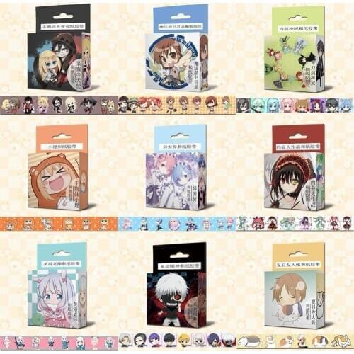 New 1.5cm*5m Anime Cartoon Characters Washi Tape Adhesive Tape DIY Scrapbooking Sticker Label Masking Tape