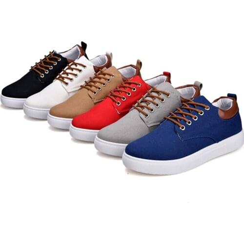 New Canvas Shoes Mens Wild Fashion Casual Shoes Mens Trend Extra Large Code Shoes Scarpe Uomo Sapato Masculino