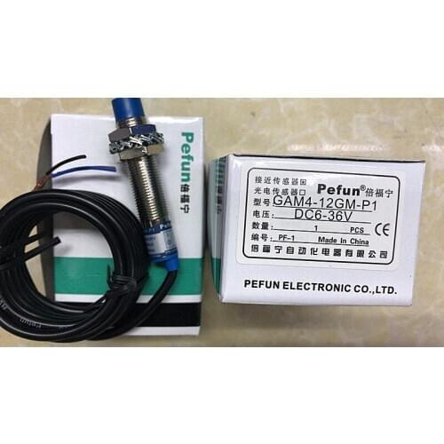 Genuine sensor switch, proximity switch GAM4-12GM-P1, PNP, normally open pefun
